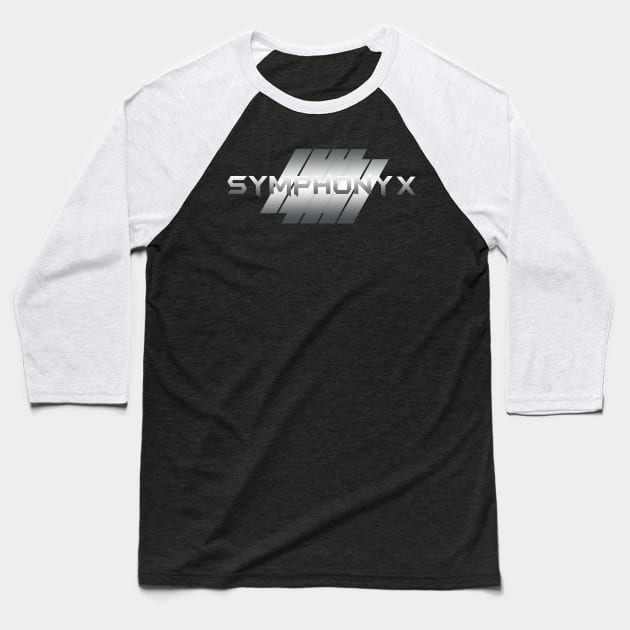 Metallic Illustration Symphony X Baseball T-Shirt by theStickMan_Official